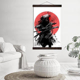 Samurai Japonés Y Pintura Katana Marco