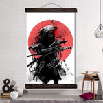 Samurai Japonés Y Pintura Katana