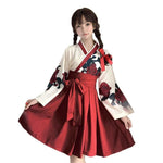 Vestido Kimono Japonés Corto Frente